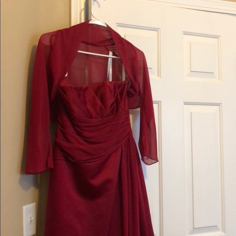 Red Bridesmaids Dress